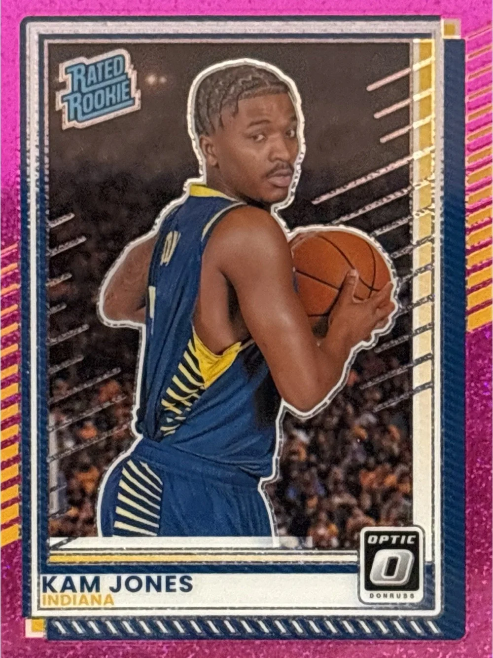 Panini Optic Kam Jones Rookie Card - Pink Pulzar Prizm LE 71/275